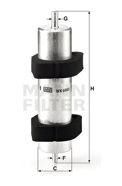 Palivový filter MANN FILTER WK 6003