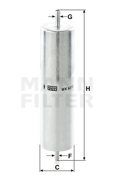 Palivový filter MANN FILTER WK 6011