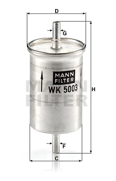 Palivový filter MANN FILTER WK 5003
