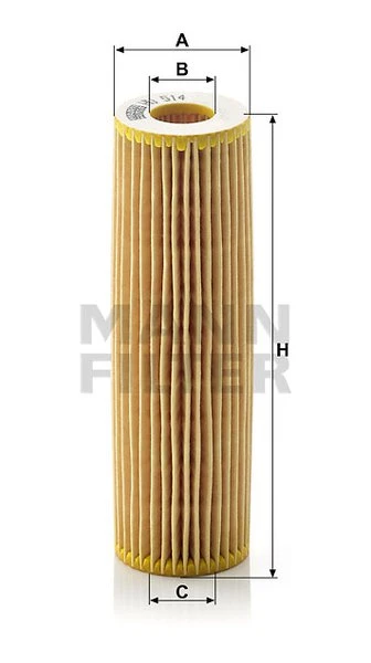 Olejový filter MANN FILTER HU 514 y
