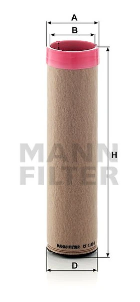 Poistný filter MANN FILTER CF 1140/2