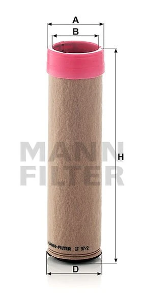 Poistný filter MANN FILTER CF 97/2
