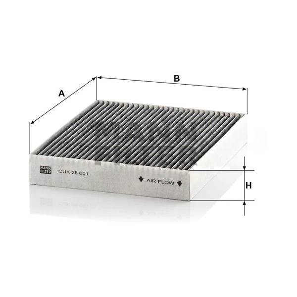 Kabínový filter MANN FILTER CUK 28 001