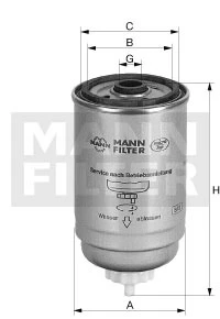 Palivový filter MANN FILTER PL 9100