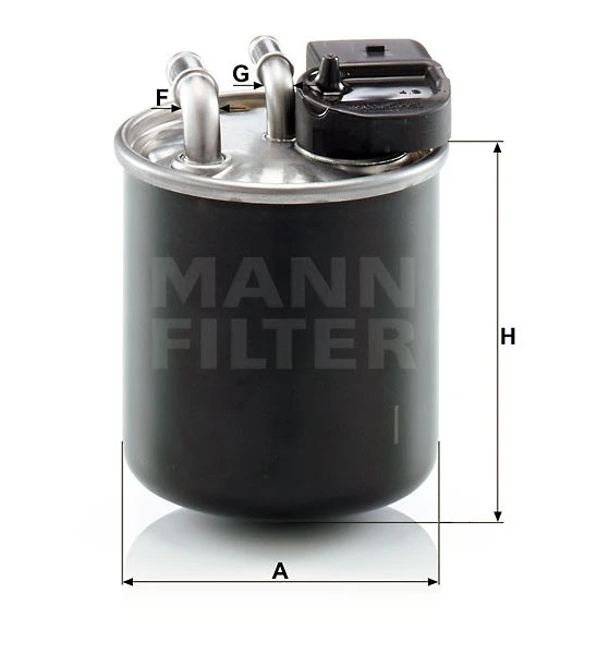 Palivový filter MANN FILTER WK 820/20