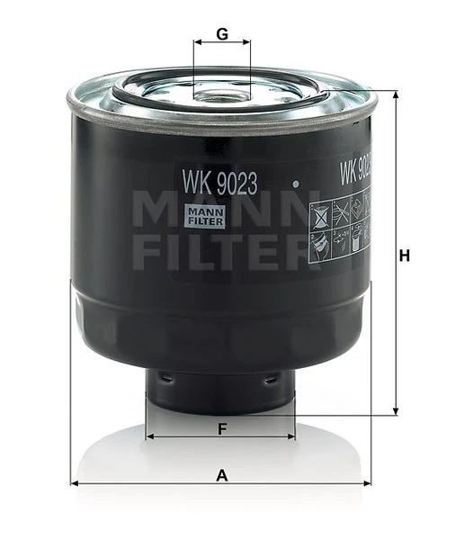 Palivový filter MANN FILTER WK 9023 z
