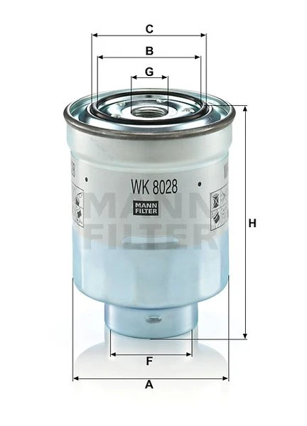 Palivový filter MANN FILTER WK 8028 z