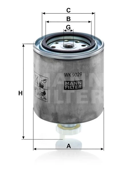 Palivový filter MANN FILTER WK 9029