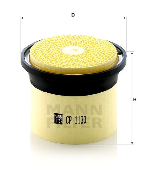 Vzduchový filter MANN FILTER CP 1130