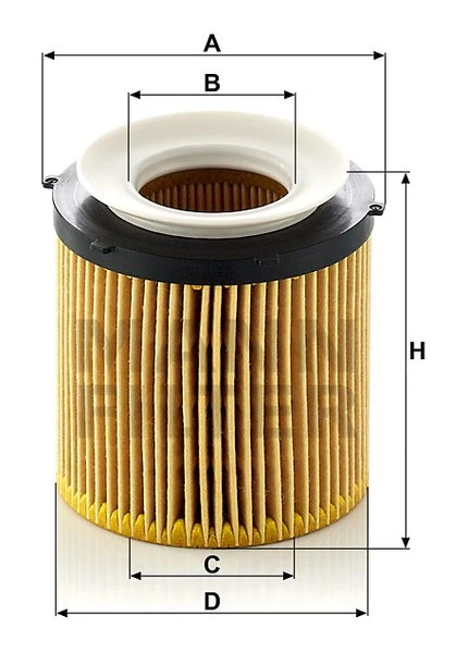 Olejový filter MANN FILTER HU 8002 x KIT