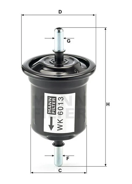 Palivový filter MANN FILTER WK 6013
