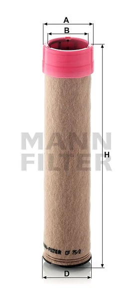 Poistný filter MANN FILTER CF 75/2