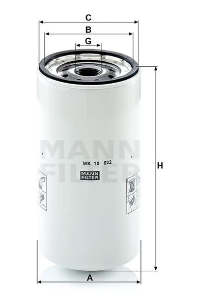 Palivový filter MANN FILTER WK 10 022