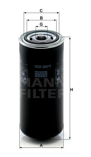 Palivový filter MANN FILTER WDK 962/11