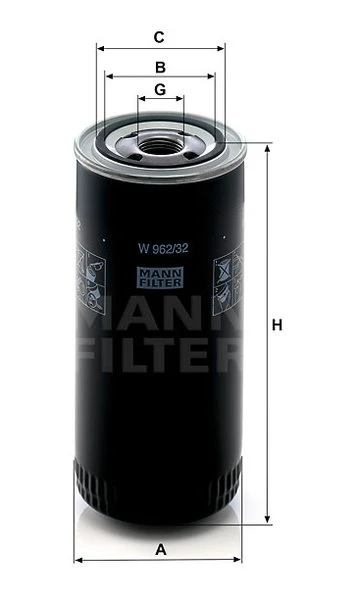 Olejový filter MANN FILTER W 962/32