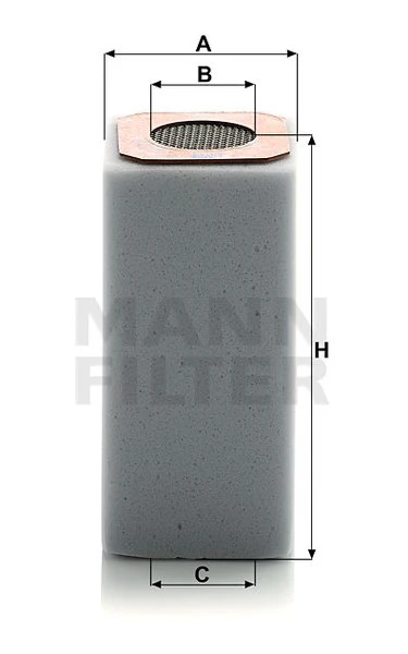 Vzduchový filter MANN FILTER C 6003/1