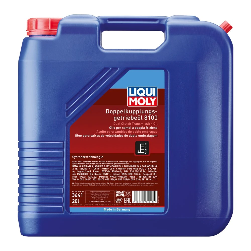 LIQUI MOLY 8100, olej pre dvojspojkové prevodovky - 20l