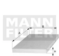Kabínový filter MANN FILTER CUK 24 003