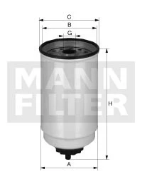 Palivový filter MANN FILTER WK 12 002