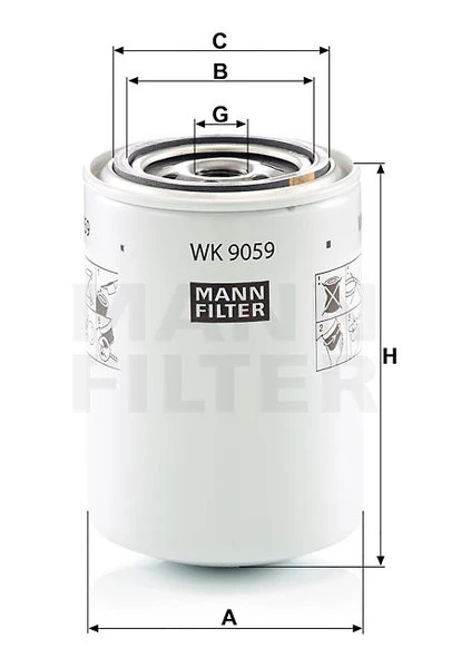 Palivový filter MANN FILTER WK 9059