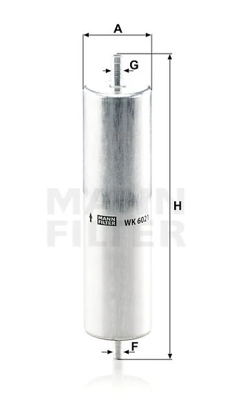 Palivový filter MANN FILTER WK 6021