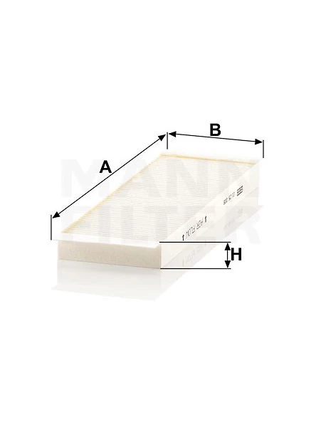 Kabínový filter MANN FILTER CU 25 008-2