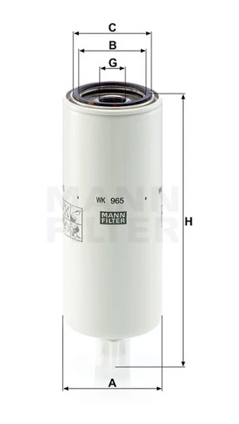 Palivový filter MANN FILTER WK 965 x
