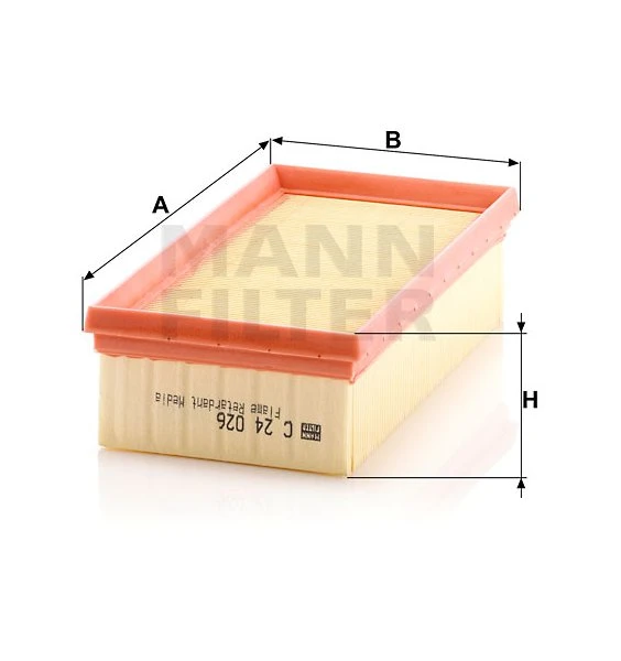 Vzduchový filter MANN FILTER C 24 026