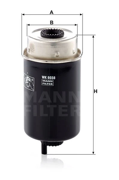 Palivový filter MANN FILTER WK 8038