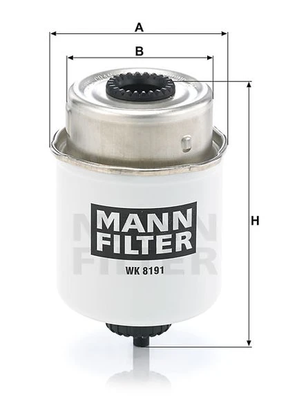 Palivový filter MANN FILTER WK 8191