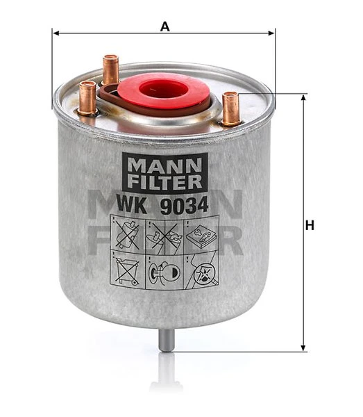 Palivový filter MANN FILTER WK 9034
