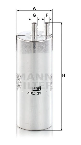 Palivový filter MANN FILTER WK 7012