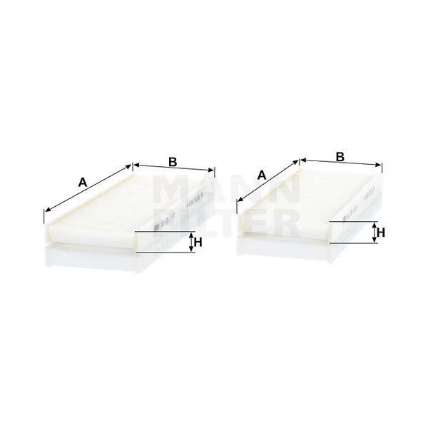 Kabínový filter MANN FILTER CU 25 010-2