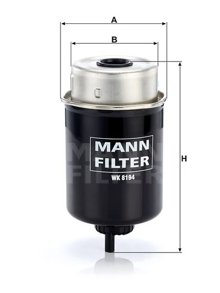 Palivový filter MANN FILTER WK 8194