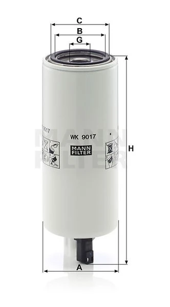Palivový filter MANN FILTER WK 9017 x