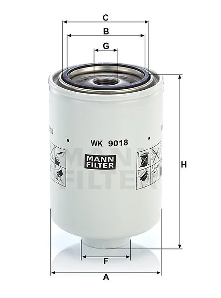 Palivový filter MANN FILTER WK 9018 x