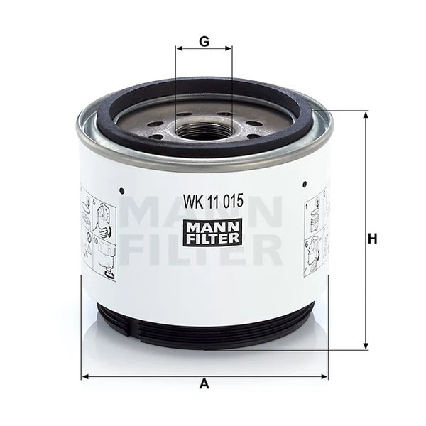 Palivový filter MANN FILTER WK 11 015 x