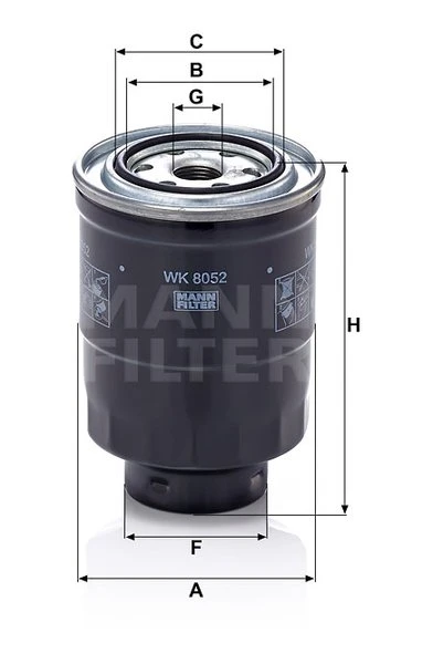Palivový filter MANN FILTER WK 8052 z