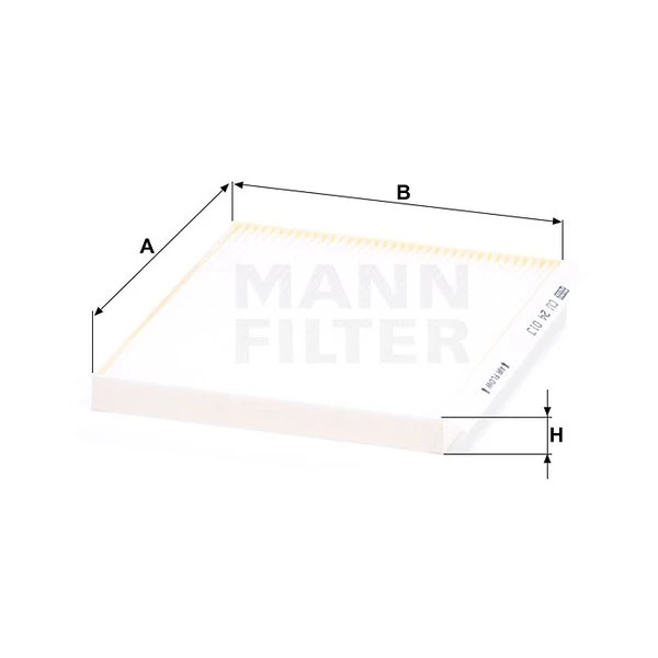 Kabínový filter MANN FILTER CU 24 013
