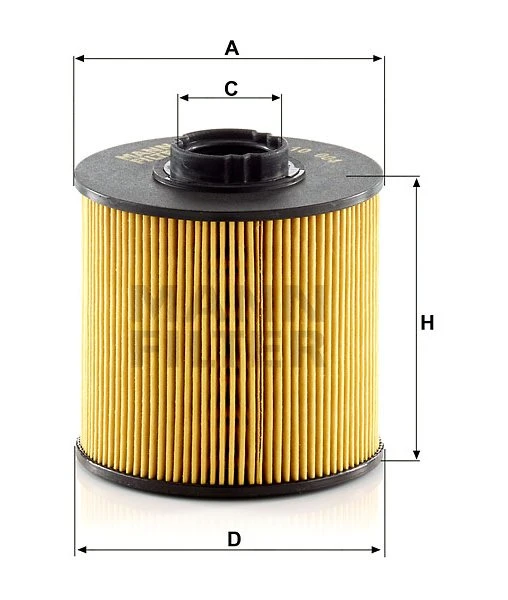 Palivový filter MANN FILTER PU 10 004 z