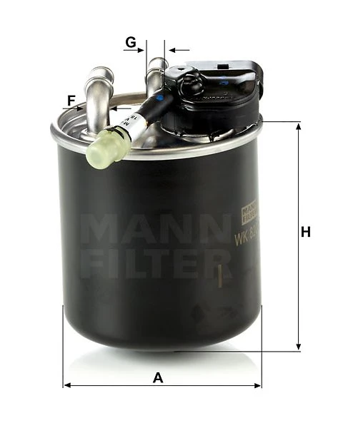 Palivový filter MANN FILTER WK 820/17
