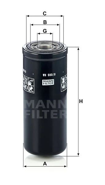 Filter hydrauliky MANN FILTER WH 980/8