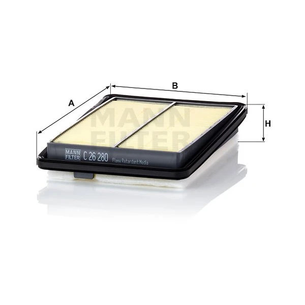 Vzduchový filter MANN FILTER C 26 280