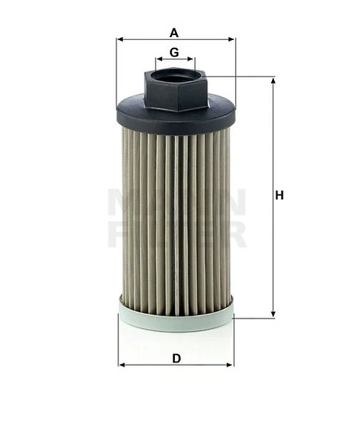 Filter hydrauliky MANN FILTER HD 504