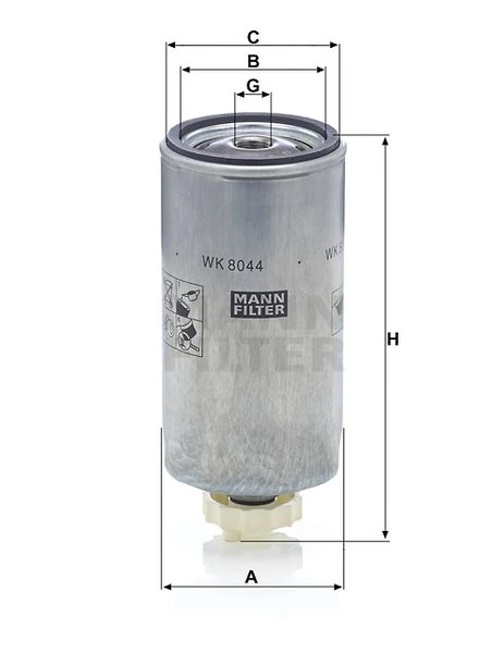 Palivový filter MANN FILTER WK 8044 x