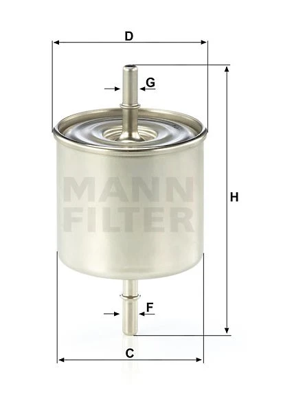 Palivový filter MANN FILTER WK 8046