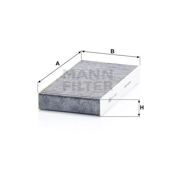 Kabínový filter MANN FILTER CUK 2327-2