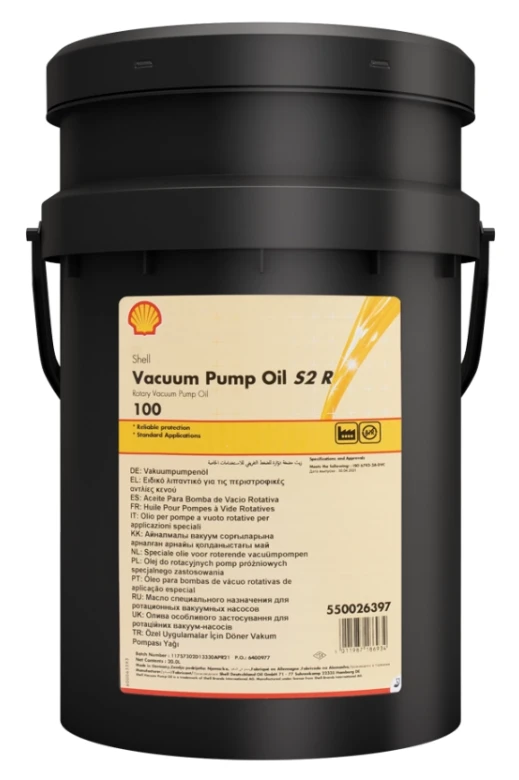 SHELL VACUUM PUMP S2 R 100 - 20l