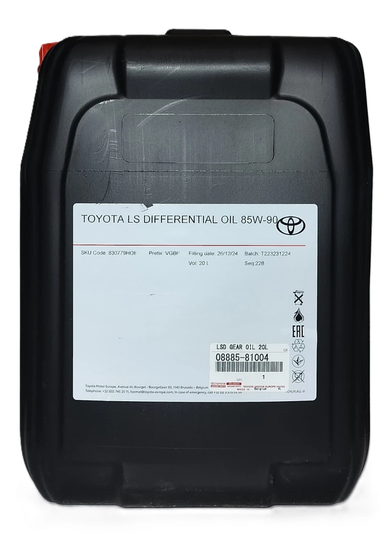 TOYOTA DIFFERENTIAL OIL LIMITED SLIP 85W-90 - 20l