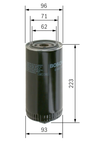 Olejový filter BOSCH 0 451 104 015